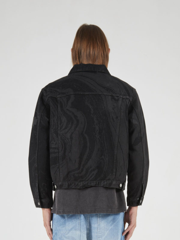 Plùs Que Ma Vìe SS25 LASERED DENIM JACKET BLACK