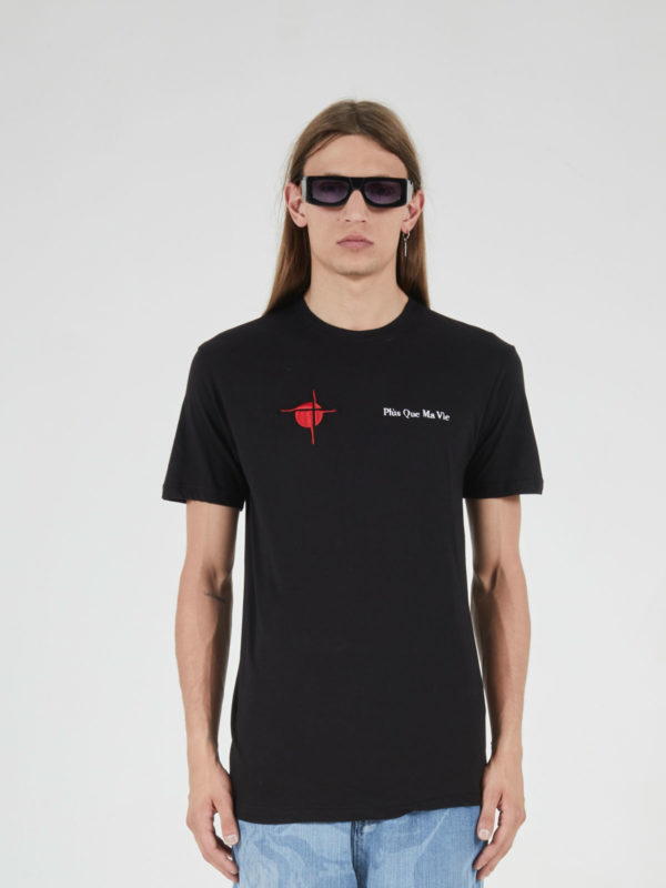 plùs que ma vìe SS25 PQMV T-SHIRT BLACK
