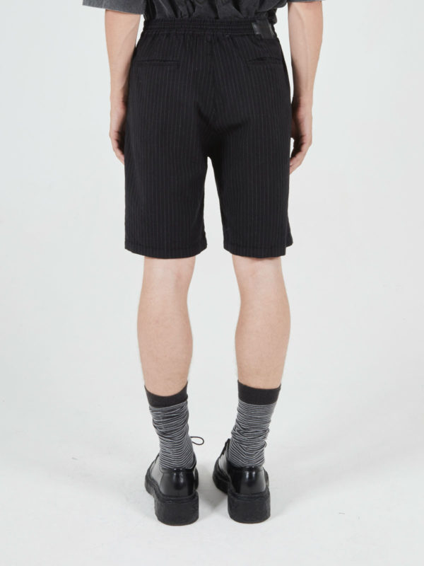 Plùs Que Ma Vìe SS25 STRIPED SHORTS BLACK