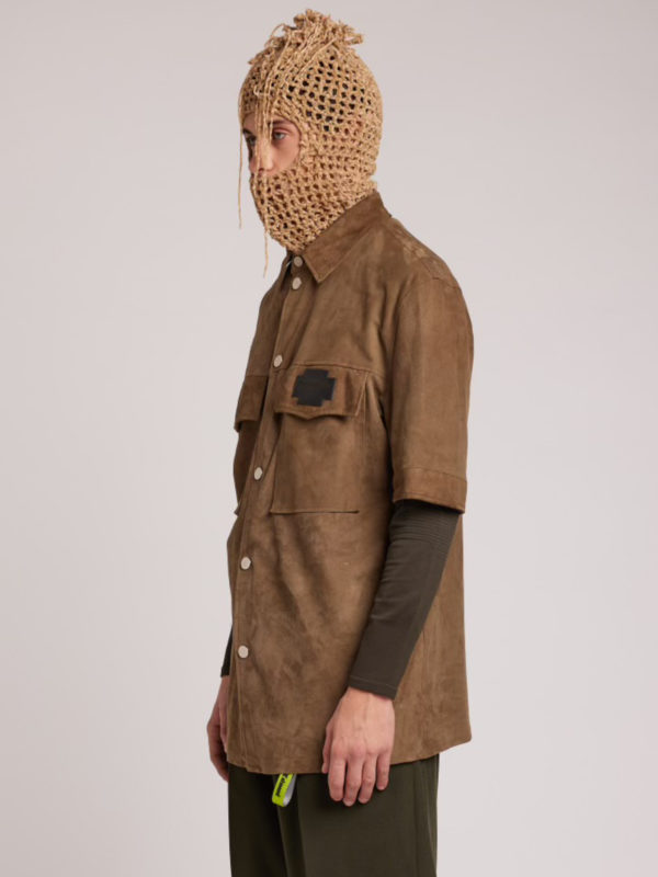 Plùs Que Ma Vìe SUEDE SHIRT LIGHT BROWN