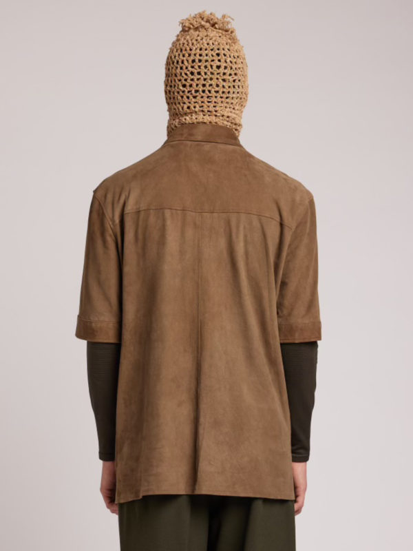 Plùs Que Ma Vìe SUEDE SHIRT LIGHT BROWN