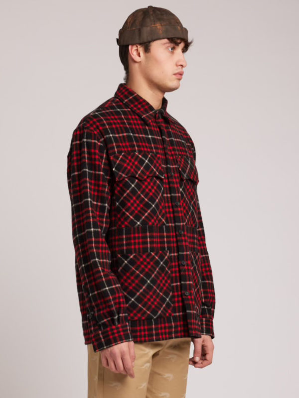 Plùs Que Ma Vìe TARTAN SHIRT RED