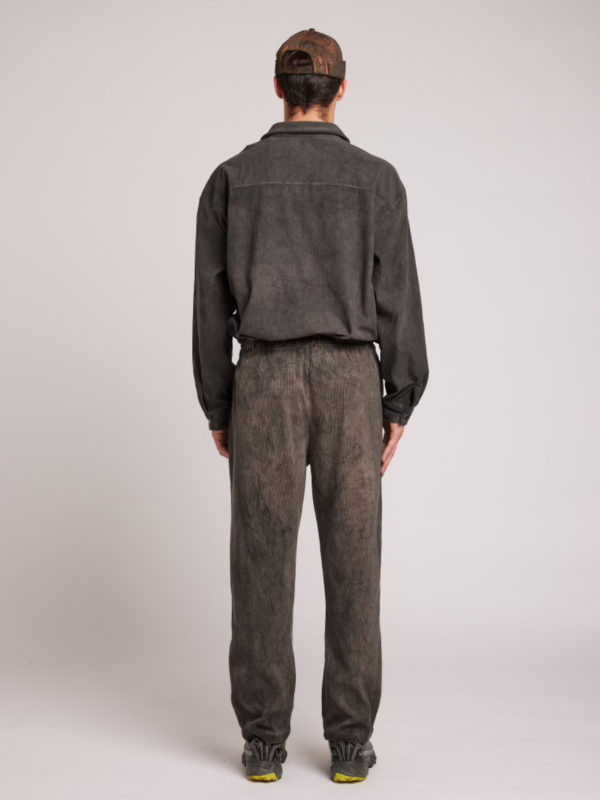 Plùs Que Ma Vìe VELVET JOGGER TROUSERS DARK GREY