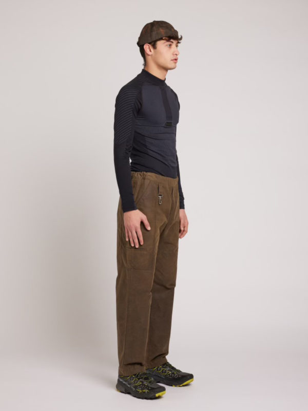 Plùs Que Ma Vìe WAXED TROUSERS BROWN