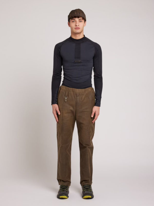 plùs que ma vìe WAXED TROUSERS BROWN