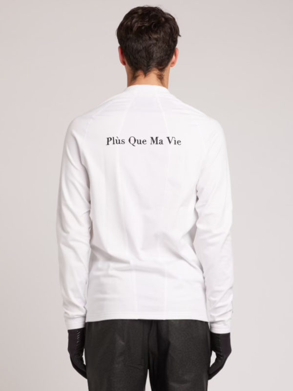 Plùs Que Ma Vìe PQMV LOGO LONG SLEEVE T-SHIRT WHITE