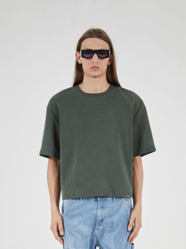 plùs que ma vìe SS25 MILITARY T-SHIRT MILITARY GREEN