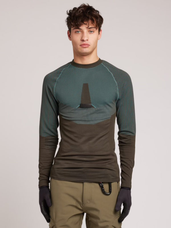 Plùs Que Ma Vìe TECH HIKING LONG SLEEVE T-SHIRT ACQUAMARINE