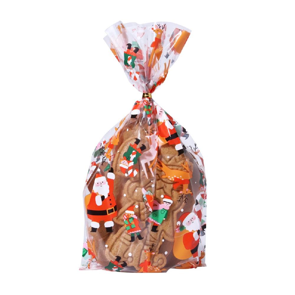 Pme 20 Christmas Plastic Treat Bags - Santa's Workshop