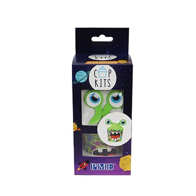 Pme Alien Cupcake Decorating Kit With Edible Toppers