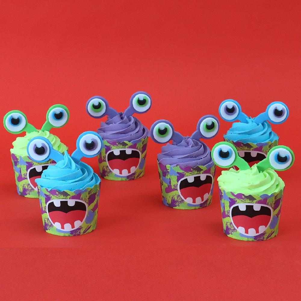 Pme Alien Cupcake Decorating Kit With Edible Toppers