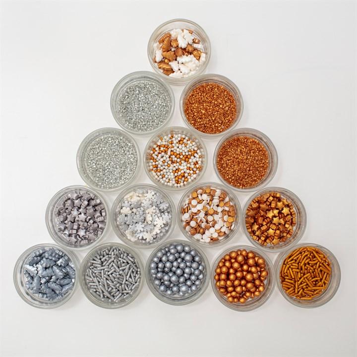 Pme Assorted Metallic Sprinkles - 30 Pack (180g / 6.35oz)