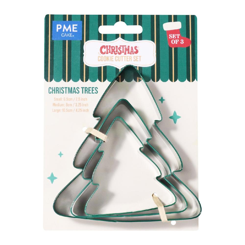 Pme Christmas Cookie Cutter Set Of 3 - Christmas Trees