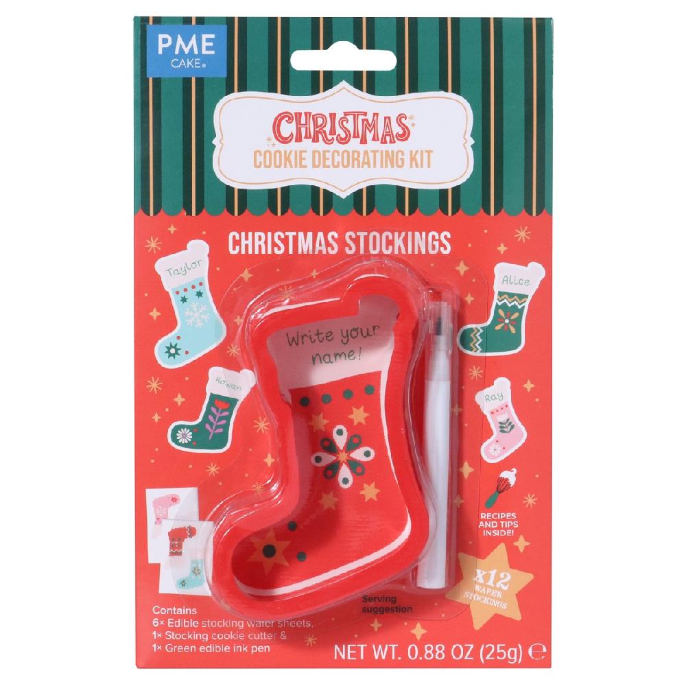 Pme Christmas Cookie Decorating Kit - Christmas Stockings