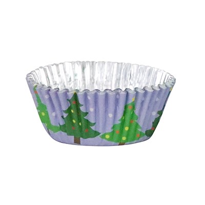 Pme Christmas Foil-lined Cupcake Cases - Christmas Tree (Pack Of 30)