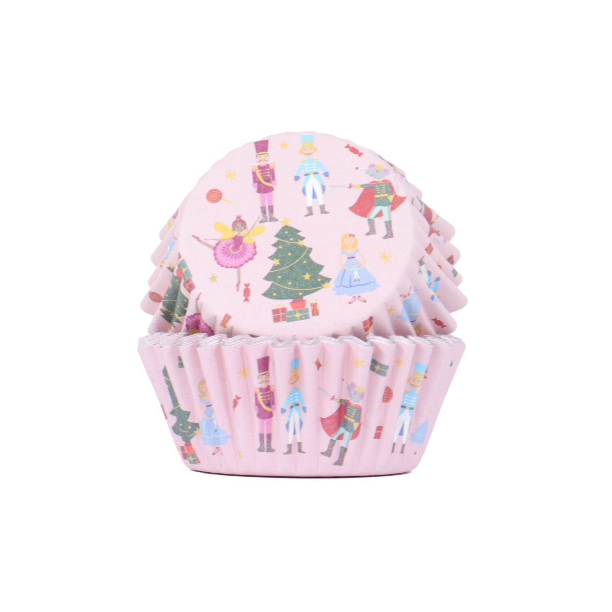 Pme Christmas Foil-lined Cupcake Cases - Nutcracker (Pack Of 30)