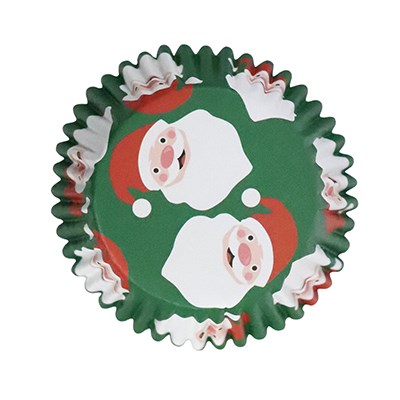Pme Christmas Foil-lined Cupcake Cases - Santa Claus (Pack Of 30)