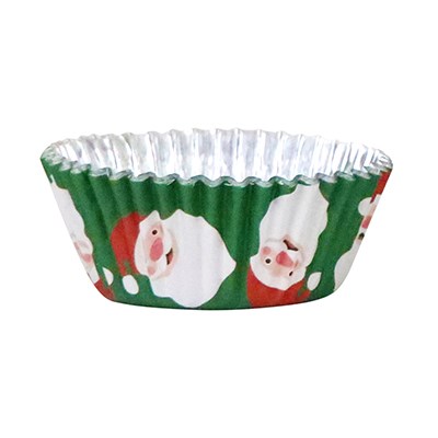 Pme Christmas Foil-lined Cupcake Cases - Santa Claus (Pack Of 30)