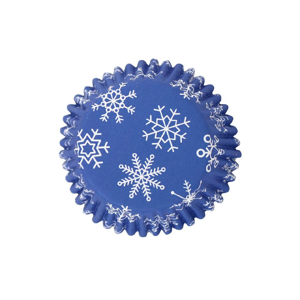 Pme Christmas Foil-lined Cupcake Cases - Snowflakes (Pack Of 30)