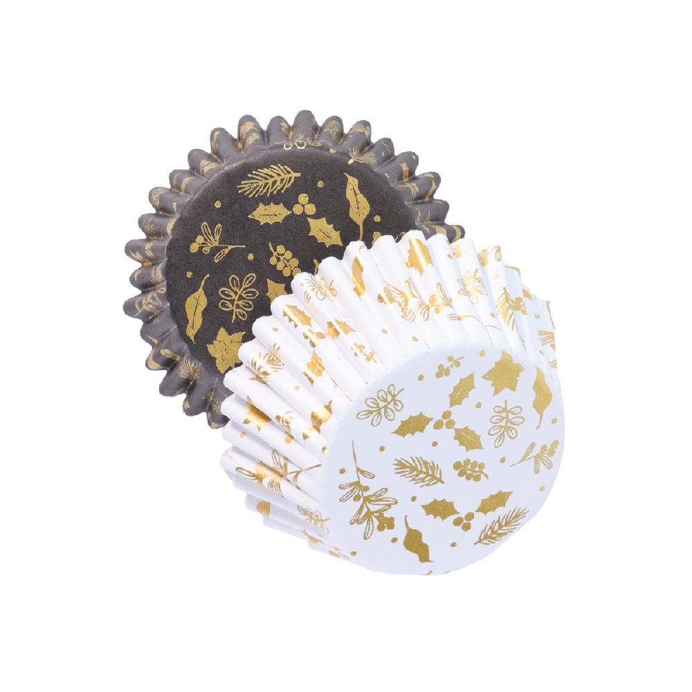 Pme Christmas Foil-lined Cupcake Cases - Winter Berries (Pack Of 30)