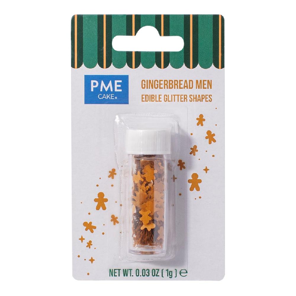 Pme Christmas Gingerbread Man Edible Glitter Shapes (1g / 0.03oz)