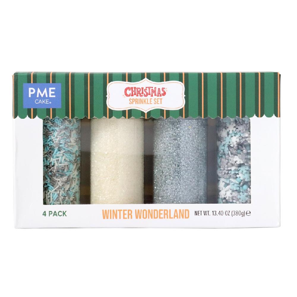 Pme Christmas Sprinkle Set Of 4 - Winter Wonderland (380g)