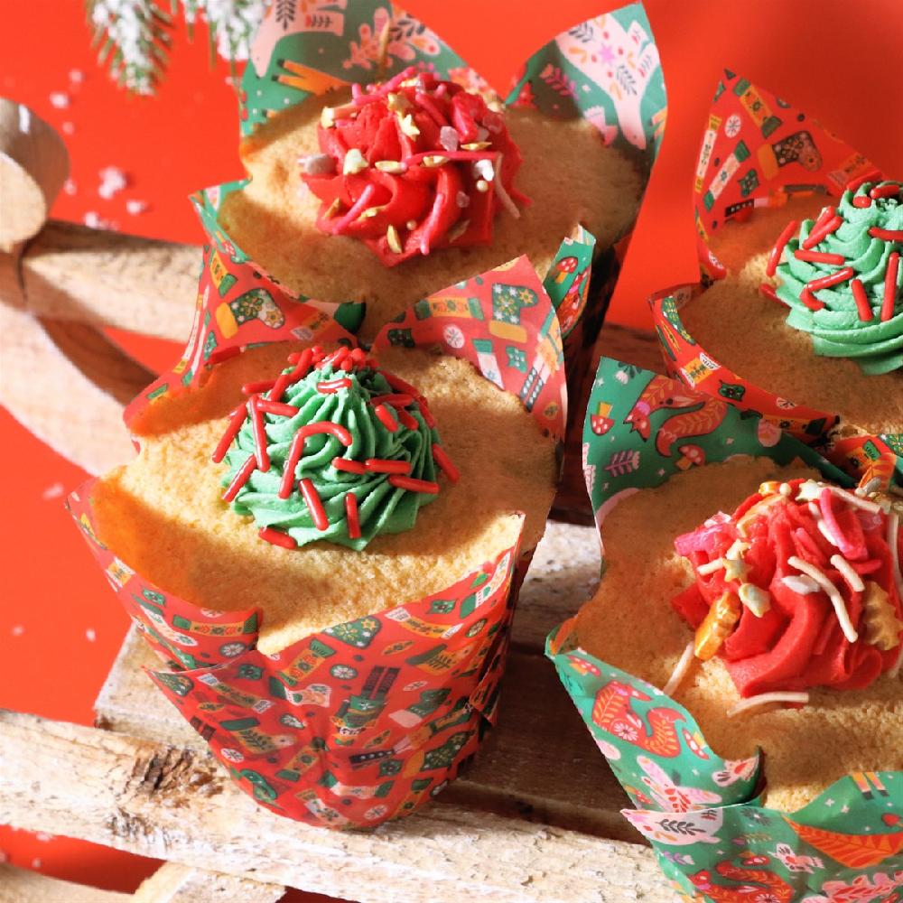 Pme Christmas Tulip Muffin Cases - Enchanted (Pack Of 24)