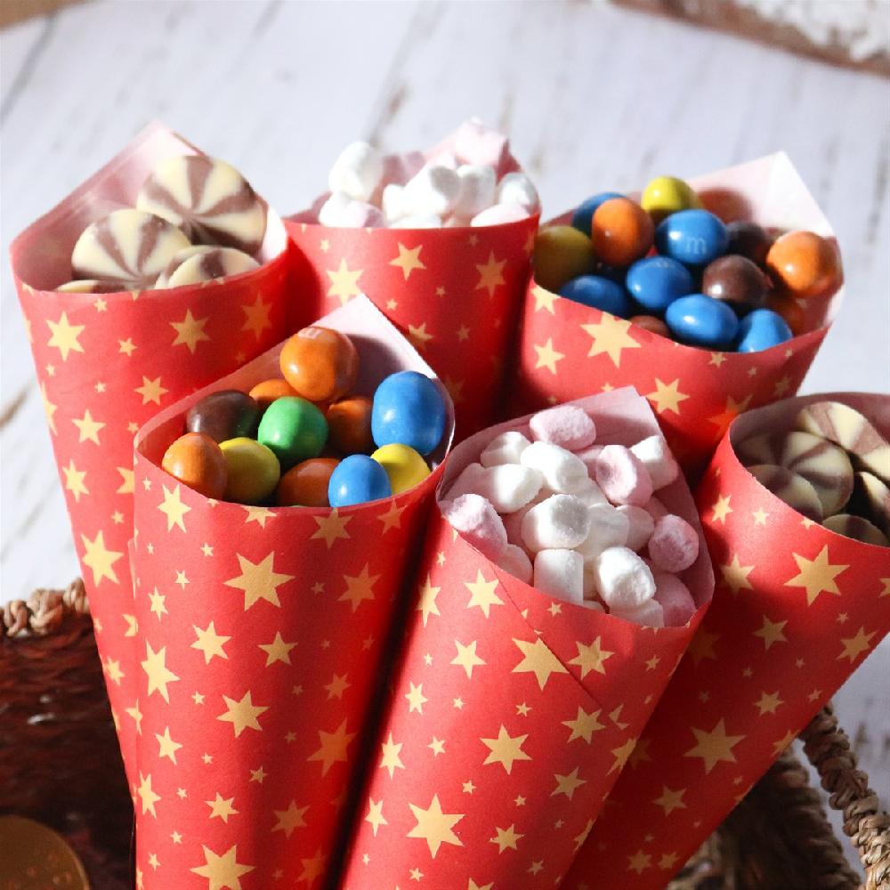 Pme Christmas Wrapping Parchment Paper - Golden Stars (12 Sheets)