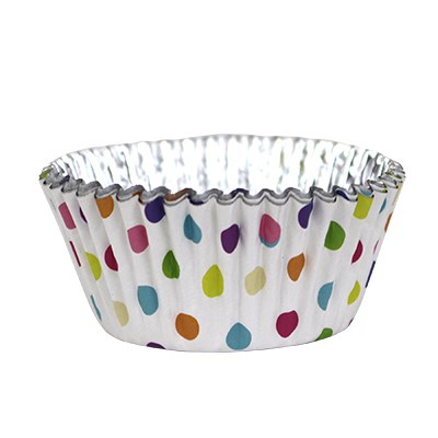 Pme Cupcake Cases Foil Lined - Multicolour Polka Dots Pk/30