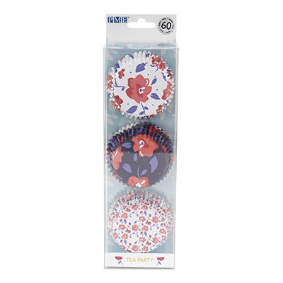 Pme Cupcake Cases Foil Lined - Tea Party Set Of 3 Pk/60
