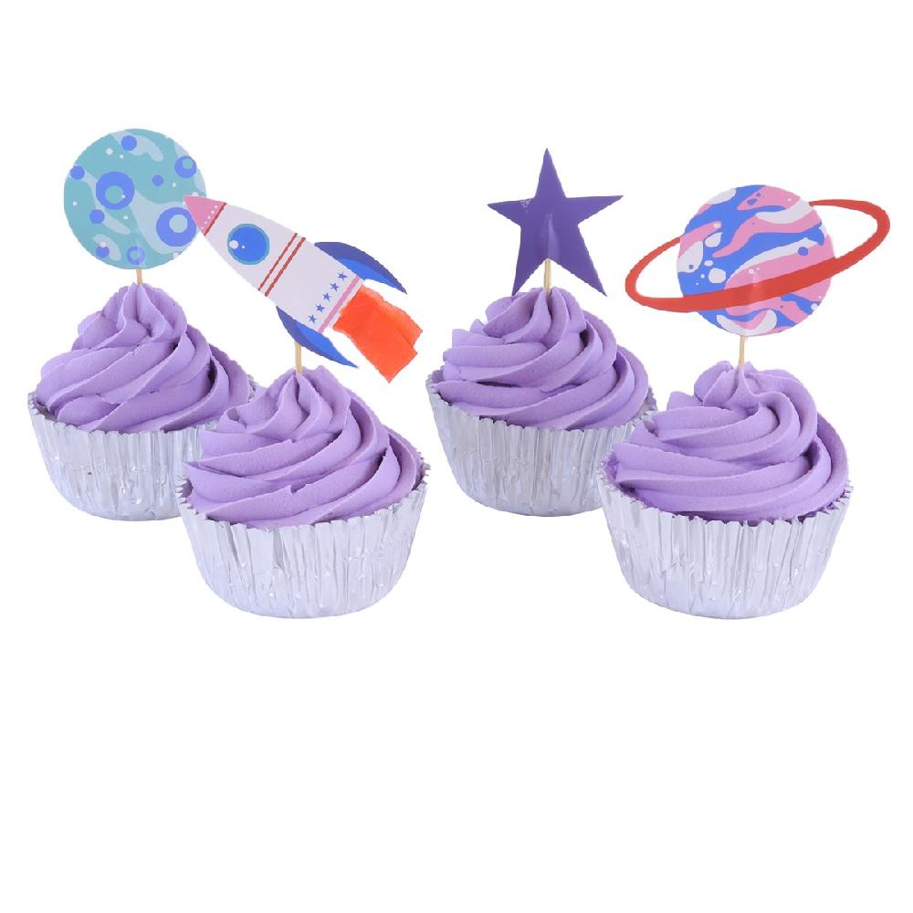 Pme Cupcake Set - Out Of This World Space (24 Cases And Toppers)