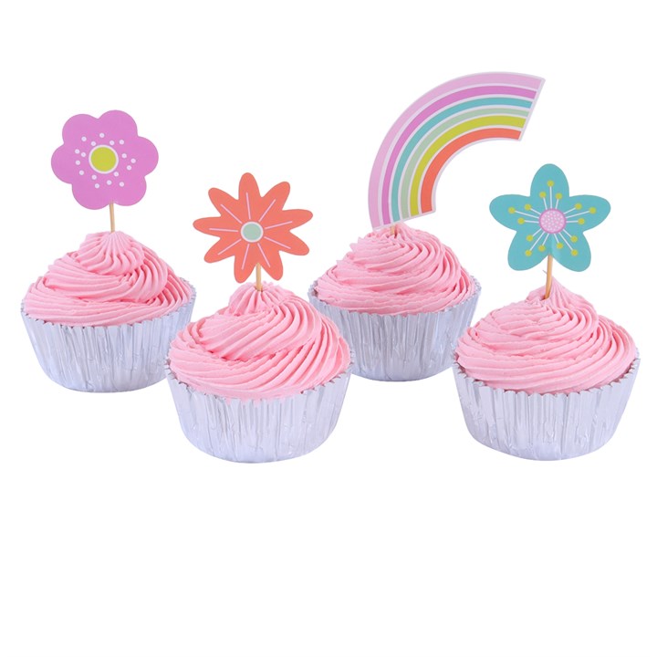 Pme Cupcake Set - Over The Rainbow (24 Cases And Toppers)
