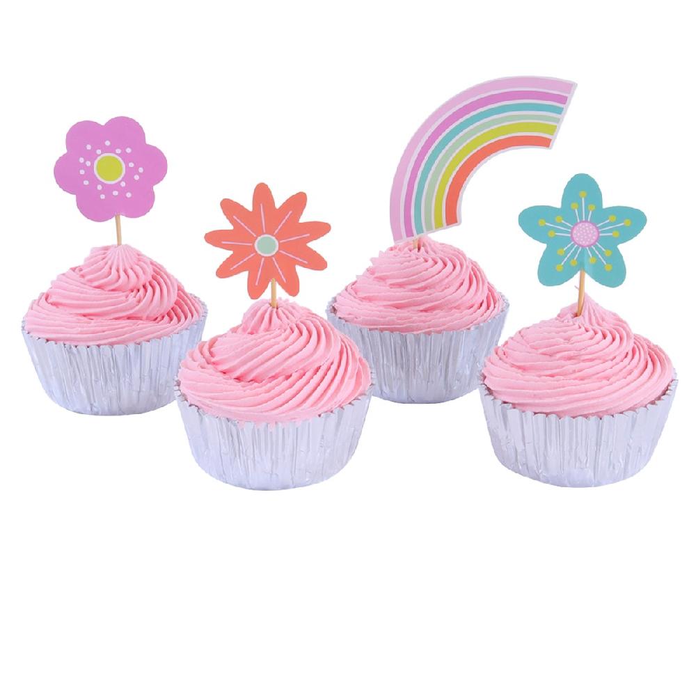 Pme Cupcake Set - Over The Rainbow (24 Cases And Toppers)