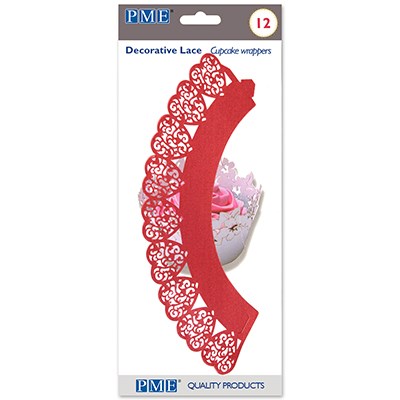 Pme Cupcake Wrappers - Red Heart Cupcake Wrappers Pk/12