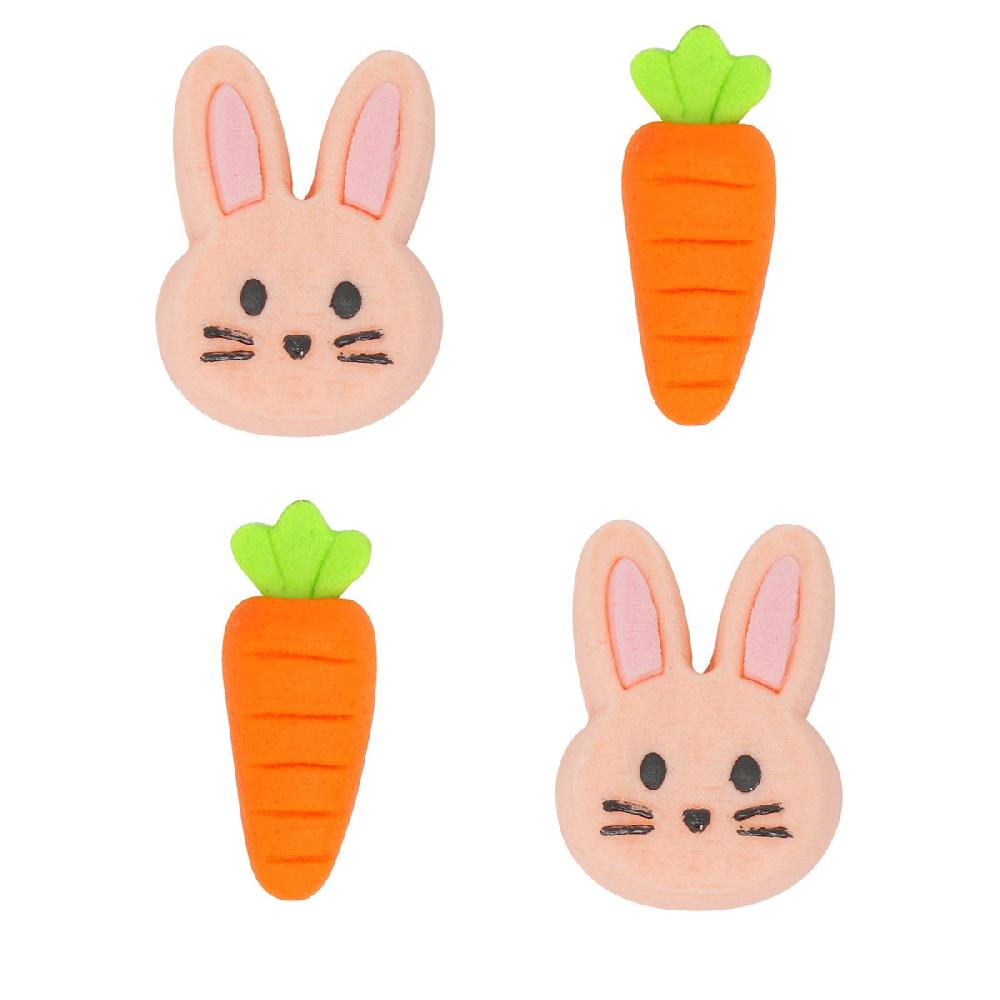 Pme Easter Edible Sugar Decorations - Bunnies (Pack Of 12)
