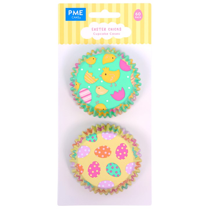 pme Easter Foil-lined Cupcake Cases - Easter Chicks (Pack of 60)