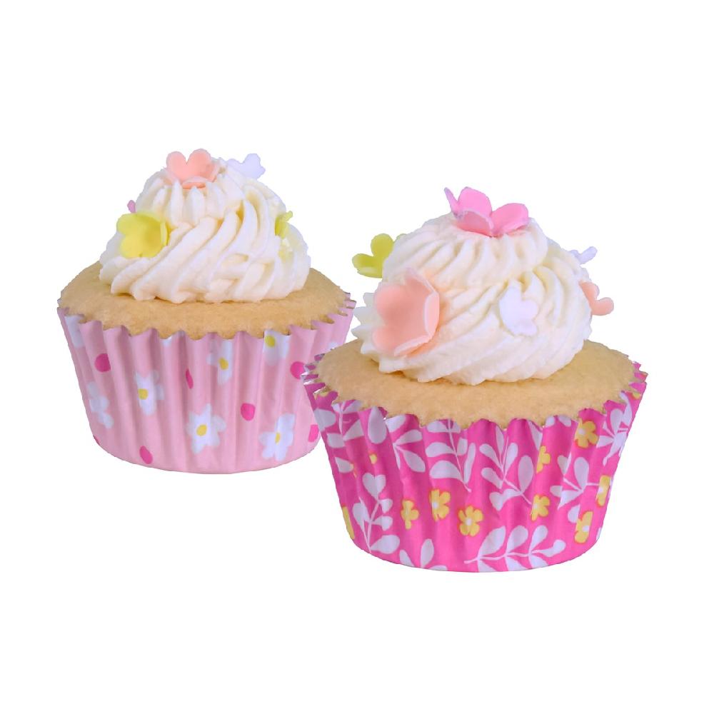 Pme Easter Foil-lined Cupcake Cases Flowers - Mini Size (Pack Of 60)