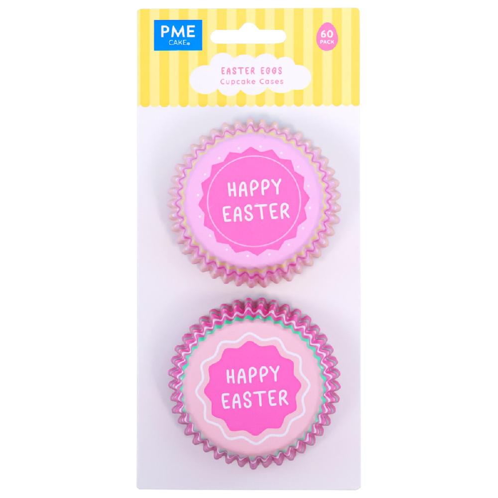Pme Easter Foil-lined Cupcake Cases - Happy Easter (Pack Of 60)