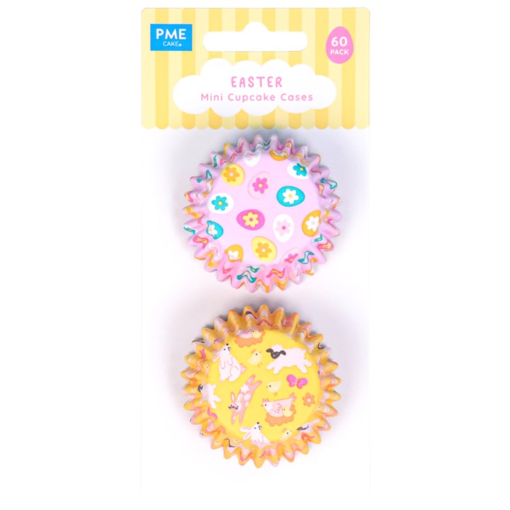 pme Easter Foil-lined Cupcake Cases - Mini Size (Pack of 60)
