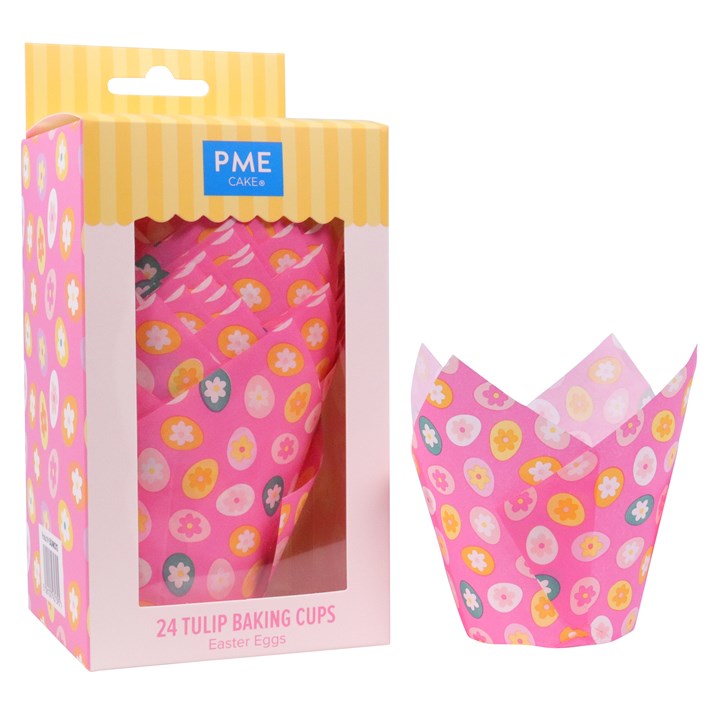 pme Easter Tulip Muffin Cases - Easter Eggs (Pack of 24)