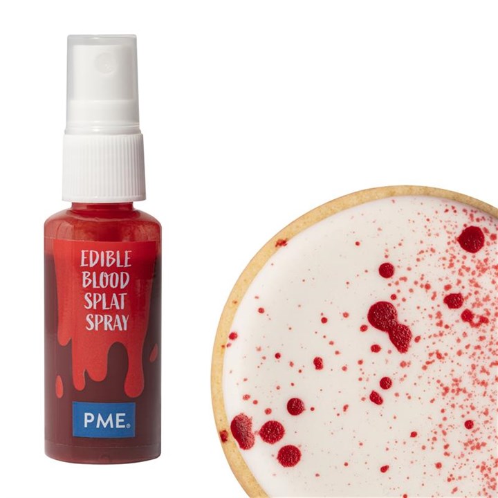 pme Edible Blood Splat Spray for Halloween Cake Decorating (30g)