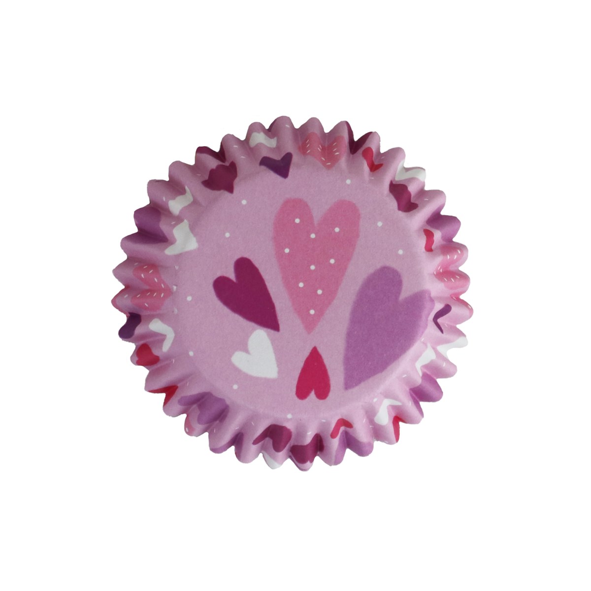 Pme Foil-lined Cupcake Cases (Pack Of 30) Pink Love Hearts
