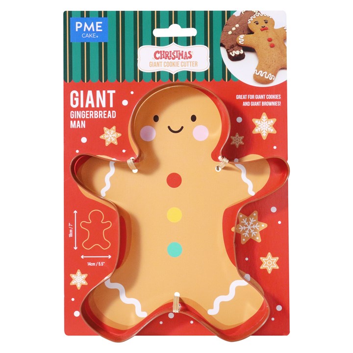 pme Giant Christmas Cookie Cutter - Gingerbread Man (18cm / 7inch)