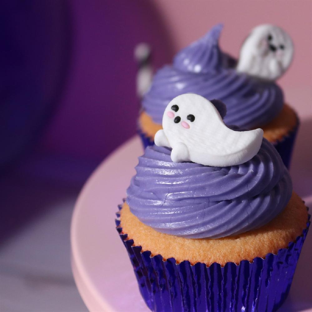 Pme Halloween Edible Sugar Decorations - Friendly Ghosts (Set Of 12)