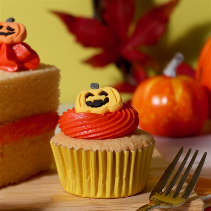 Pme Halloween Edible Sugar Decorations - Pumpkins (Set Of 12)