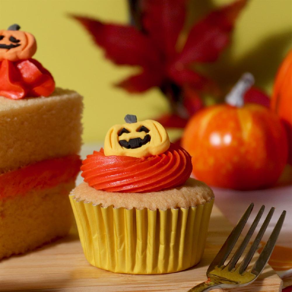 Pme Halloween Edible Sugar Decorations - Pumpkins (Set Of 12)