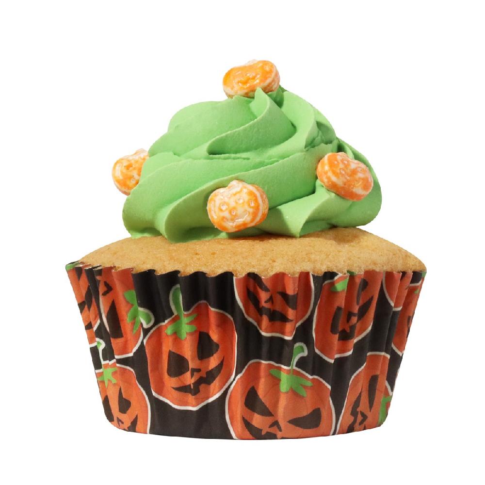 Pme Halloween Foil-lined Cupcake Cases - Petrifying Pumpkins (Pack Of 30)