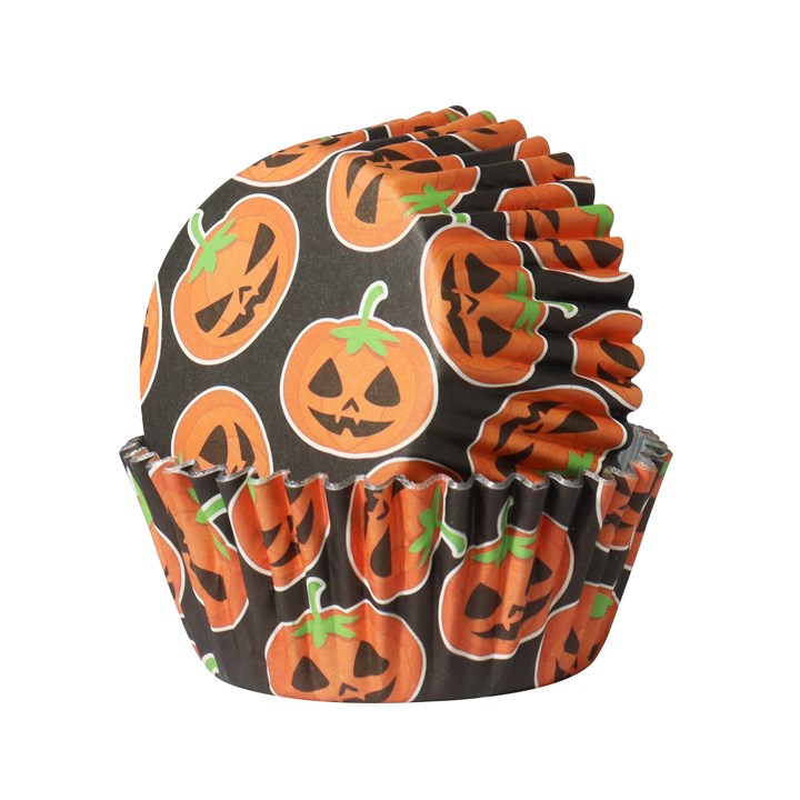 pme Halloween Foil-lined Cupcake Cases - Petrifying Pumpkins (Pack of 30)
