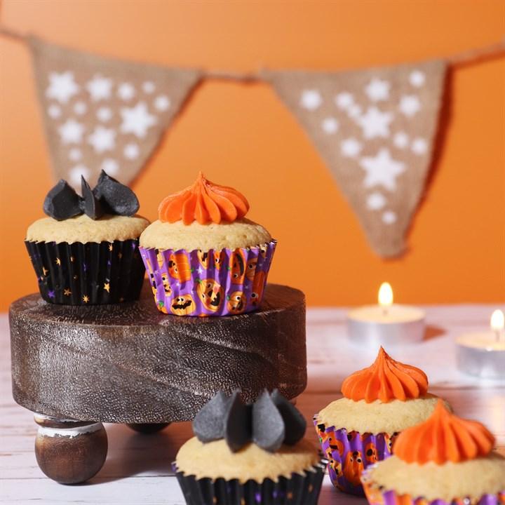 Pme Halloween Foil-lined Cupcake Cases Pumpkin Party - Mini Size (Pack Of 60)