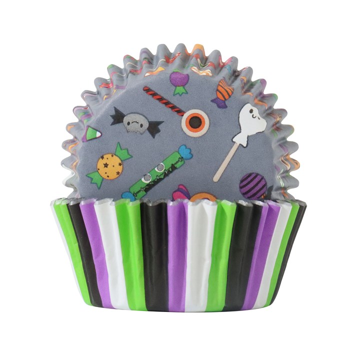 pme Halloween Foil-lined Cupcake Cases - Trick or Sweet (Pack of 60)